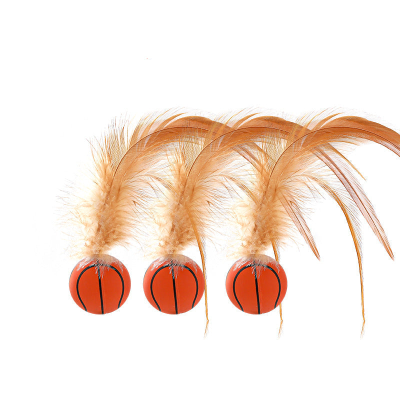 Katzen Federball 3er Set