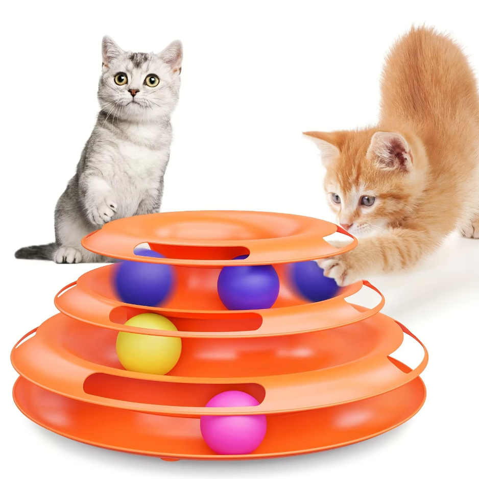 MultiBall - Dreistufiger Spielturm für aktive Katzen