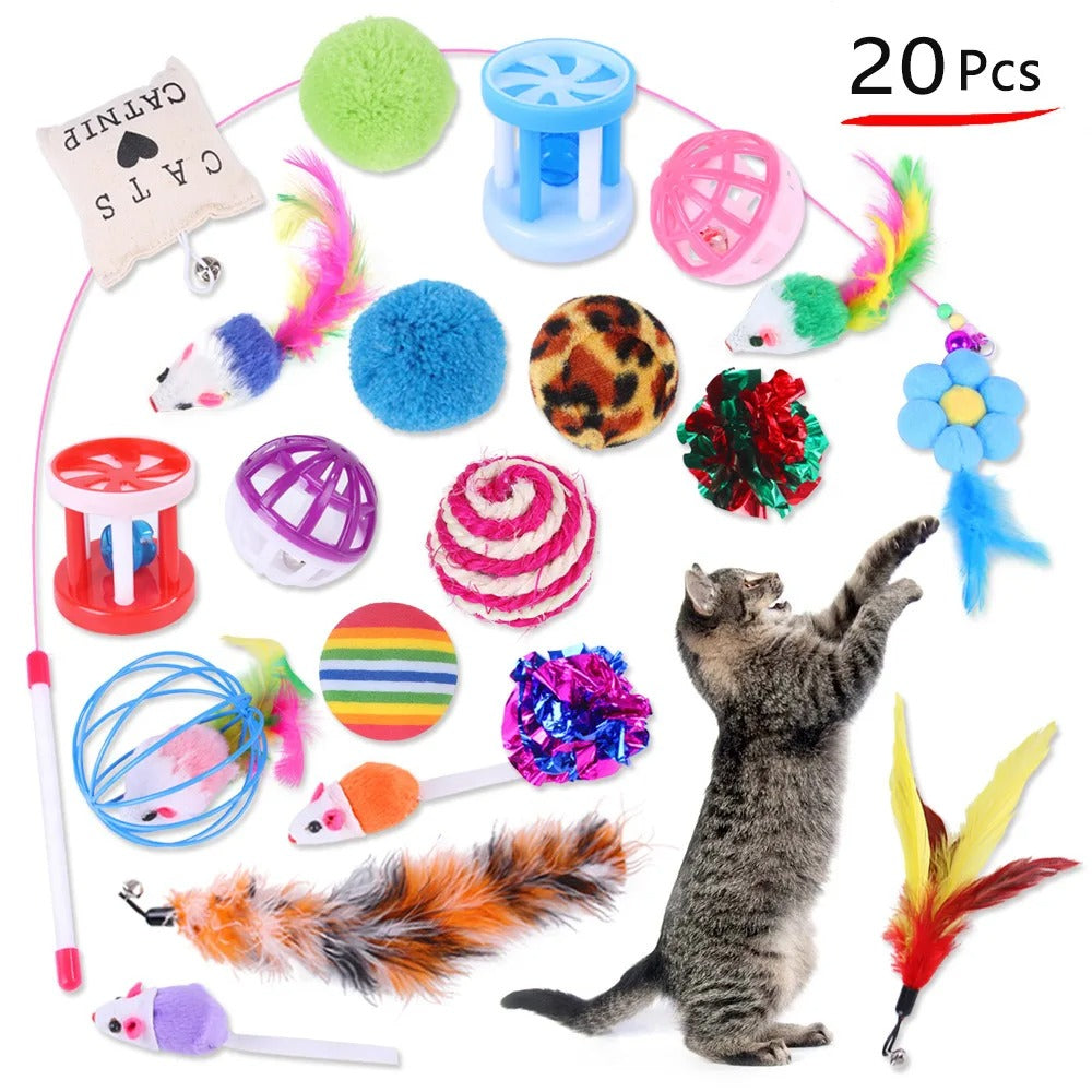 20-teiliges Katzenspielzeug-Set