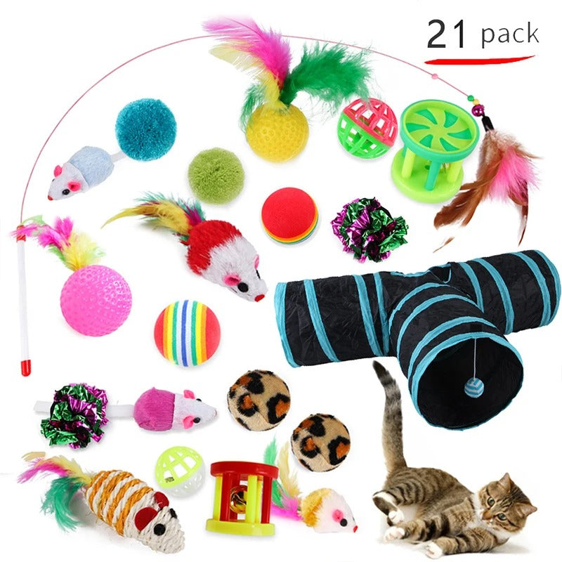 20-teiliges Katzenspielzeug-Set