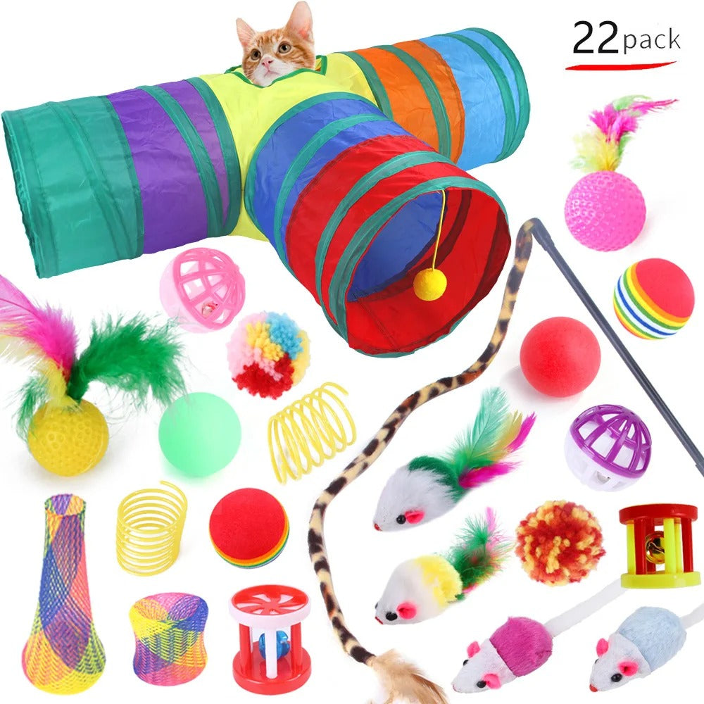 20-teiliges Katzenspielzeug-Set
