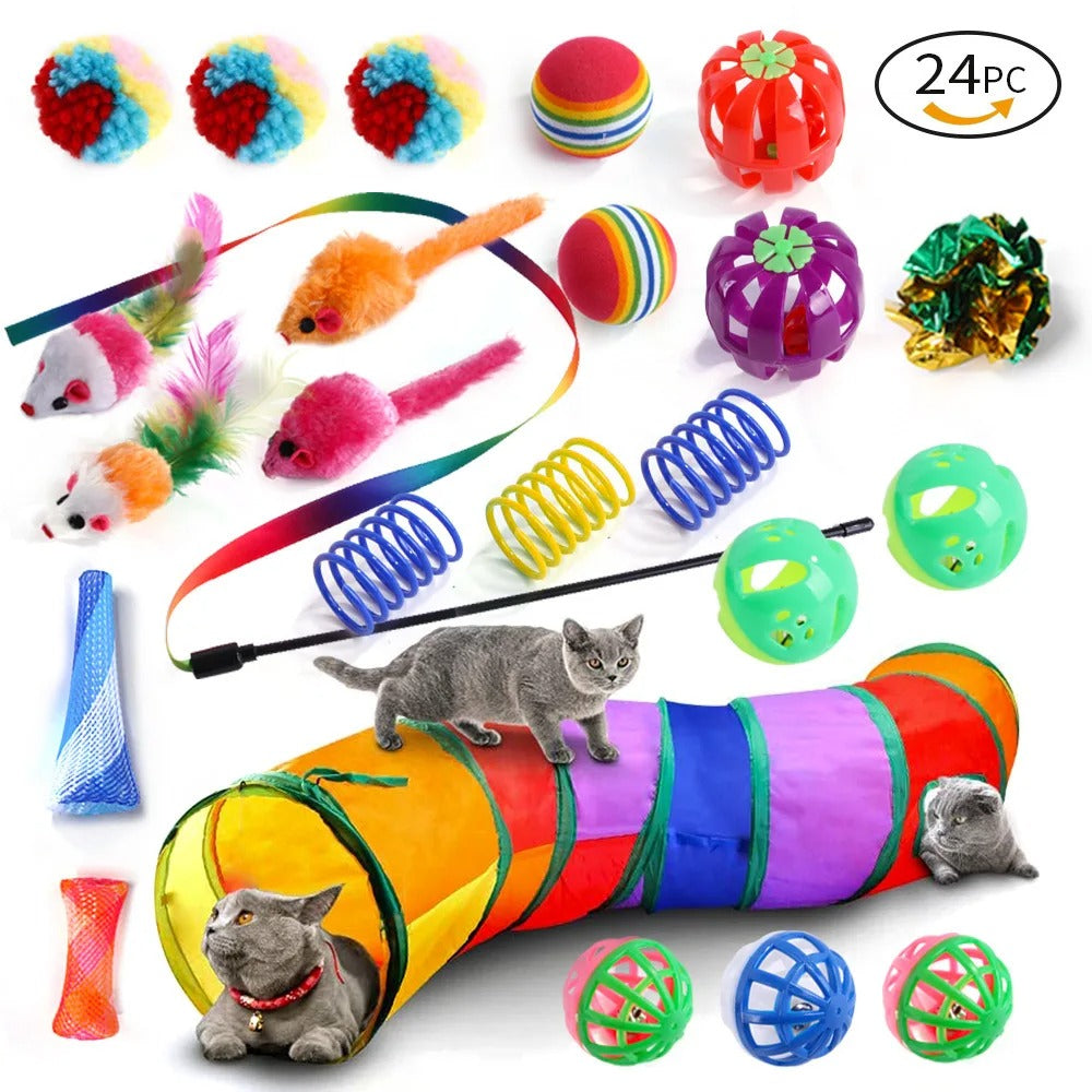 20-teiliges Katzenspielzeug-Set