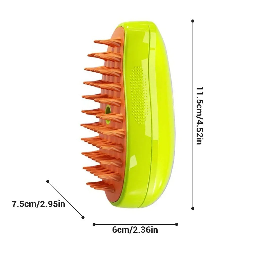 3-in-1 Dampf-Massagebürste für Haustiere