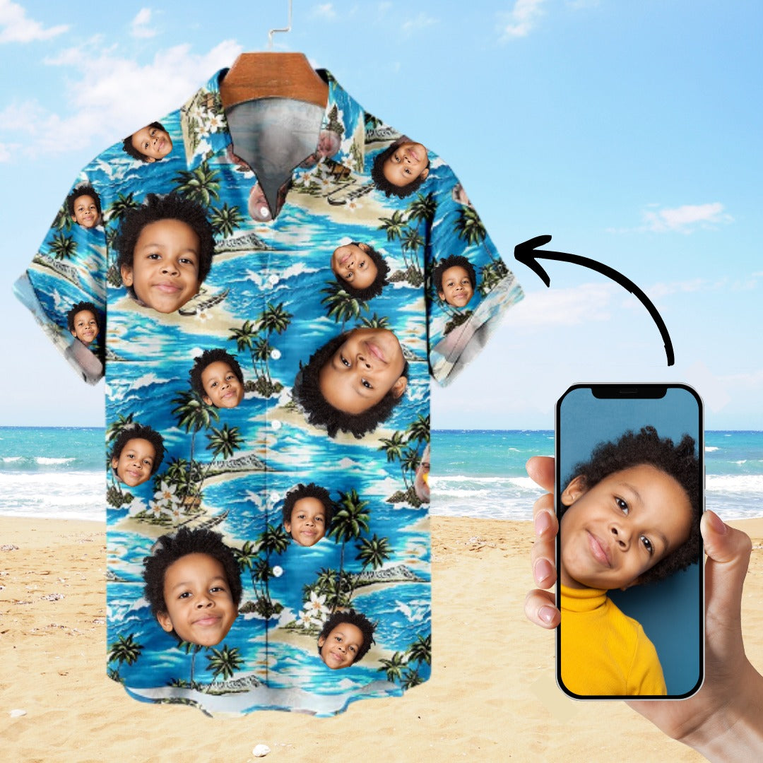 Personalisiertes Hawaii Sommer Hemd