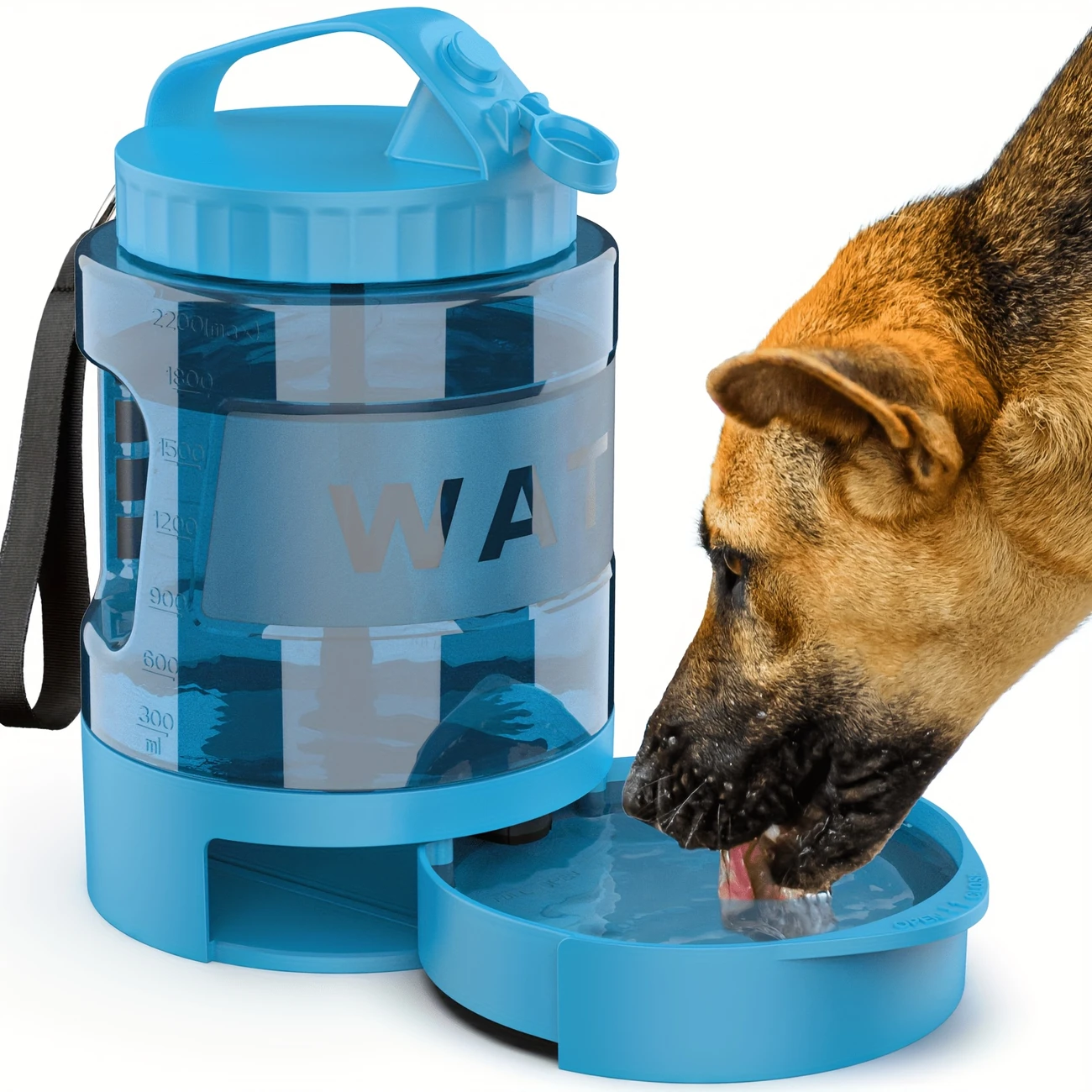 Tragbare Wasserflasche für Hunde